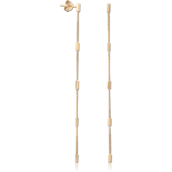 STERLING 925 SILVER GOLD PLATED 18K JEWELED EAR STUDS PAIR