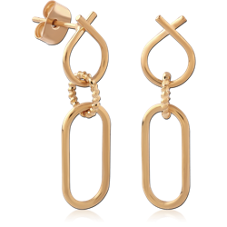 STERLING 925 SILVER GOLD PLATED 18K JEWELED EAR STUDS PAIR SPECIAL NEW DESIGN