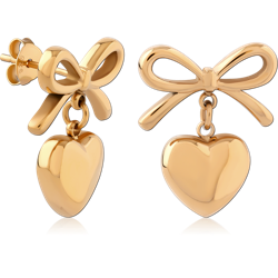 STERLING 925 SILVER GOLD PLATED 18K  EAR STUDS PAIR SPECIAL NEW DESIGN