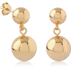 STERLING 925 SILVER GOLD PLATED 18K  EAR STUDS PAIR SPECIAL NEW DESIGN