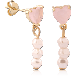 STERLING 925 SILVER GOLD PLATED 18K JEWELED EAR STUDS PAIR SPECIAL NEW DESIGN