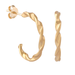 STERLING 925 SILVER GOLD PLATED 18K EAR STUDS PAIR