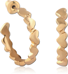 STERLING 925 SILVER GOLD PLATED 18K EAR STUDS PAIR