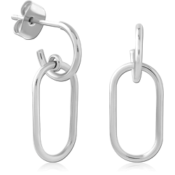 STERLING SILVER 925 RHODIUM COATED JEWELED EAR STUDS PAIR SPECIAL NEW DESIGN