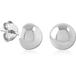 STERLING 925 SILVER RHODIUM PLATED EAR STUDS PAIR SPECIAL NEW DESIGN