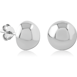 STERLING 925 SILVER RHODIUM PLATED EAR STUDS PAIR SPECIAL NEW DESIGN