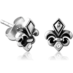 PAIR OF SURGICAL STEEL GRADE 316L EAR STUDS