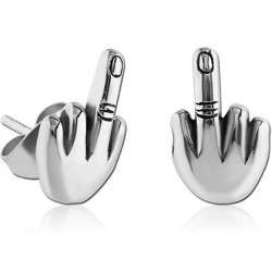 PAIR OF SURGICAL STEEL GRADE 316L EAR STUDS