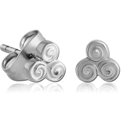 PAIR OF SURGICAL STEEL GRADE 316L EAR STUDS