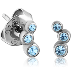 PAIR OF SURGICAL STEEL GRADE 316L EAR STUDS