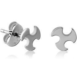 PAIR OF SURGICAL STEEL GRADE 316L EAR STUDS