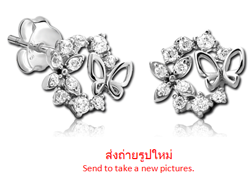 SURGICAL STEEL GRADE 316L JEWELED EAR STUDS PAIR