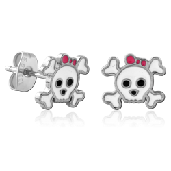 SURGICAL STEEL GRADE 316L EAR STUDS PAIR