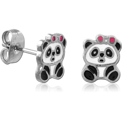 SURGICAL STEEL GRADE 316L EAR STUDS PAIR