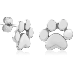 SURGICAL STEEL GRADE 316L EAR STUDS PAIR