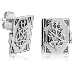 SURGICAL STEEL GRADE 316L EAR STUDS PAIR