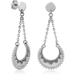 SURGICAL STEEL GRADE 316L EAR STUDS PAIR