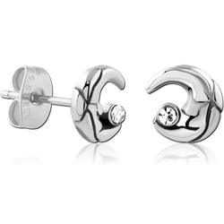 PAIR OF SURGICAL STEEL GRADE 316L EAR STUDS