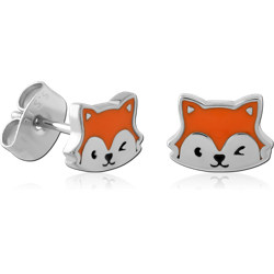 SURGICAL STEEL GRADE 316L EAR STUDS PAIR