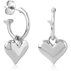 SURGICAL STEEL GRADE 316L EAR STUDS PAIR