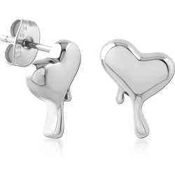 SURGICAL STEEL GRADE 316L EAR STUDS PAIR