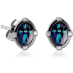 PAIR OF SURGICAL STEEL GRADE 316L EAR STUDS