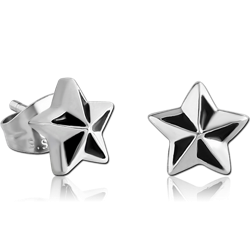 PAIR OF SURGICAL STEEL GRADE 316L EAR STUDS