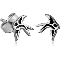 PAIR OF SURGICAL STEEL GRADE 316L EAR STUDS