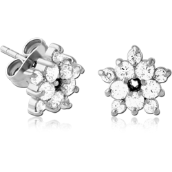 PAIR OF SURGICAL STEEL GRADE 316L EAR STUDS