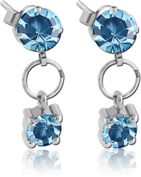 PAIR OF SURGICAL STEEL GRADE 316L EAR STUDS