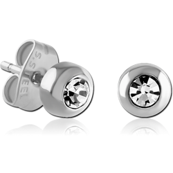 SURGICAL STEEL GRADE 316L EAR STUDS PAIR