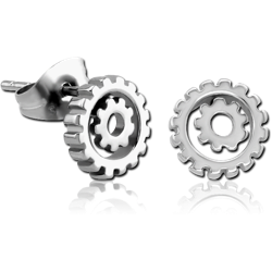 SURGICAL STEEL GRADE 316L EAR STUDS PAIR