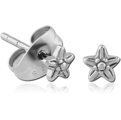 SURGICAL STEEL GRADE 316L EAR STUDS PAIR