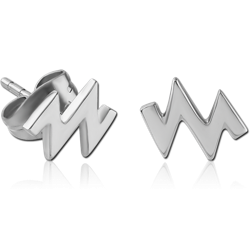 SURGICAL STEEL GRADE 316L EAR STUDS PAIR