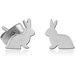 SURGICAL STEEL GRADE 316L EAR STUDS PAIR