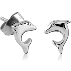 SURGICAL STEEL GRADE 316L EAR STUDS PAIR