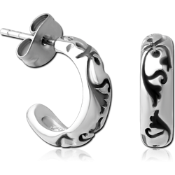 SURGICAL STEEL GRADE 316L EAR STUDS PAIR