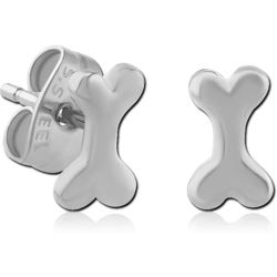 SURGICAL STEEL GRADE 316L EAR STUDS PAIR