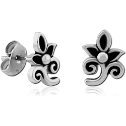 SURGICAL STEEL GRADE 316L EAR STUDS PAIR