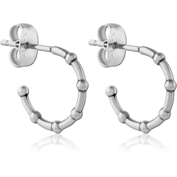 SURGICAL STEEL GRADE 316L EAR STUDS PAIR