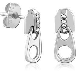 SURGICAL STEEL GRADE 316L EAR STUDS PAIR
