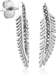 SURGICAL STEEL GRADE 316L EAR STUDS PAIR