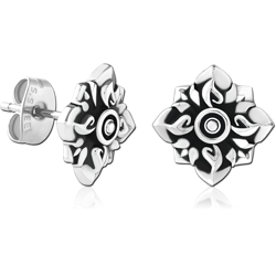 SURGICAL STEEL GRADE 316L EAR STUDS PAIR