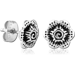 SURGICAL STEEL GRADE 316L EAR STUDS PAIR