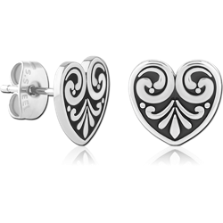 SURGICAL STEEL GRADE 316L EAR STUDS PAIR