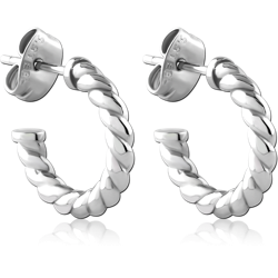 SURGICAL STEEL GRADE 316L EAR STUDS PAIR