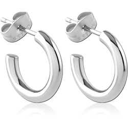 SURGICAL STEEL GRADE 316L EAR STUDS PAIR