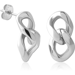 SURGICAL STEEL GRADE 316L EAR STUDS PAIR