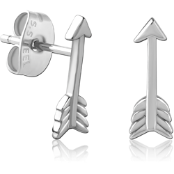 SURGICAL STEEL GRADE 316L EAR STUDS PAIR