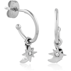 SURGICAL STEEL GRADE 316L EAR STUDS PAIR